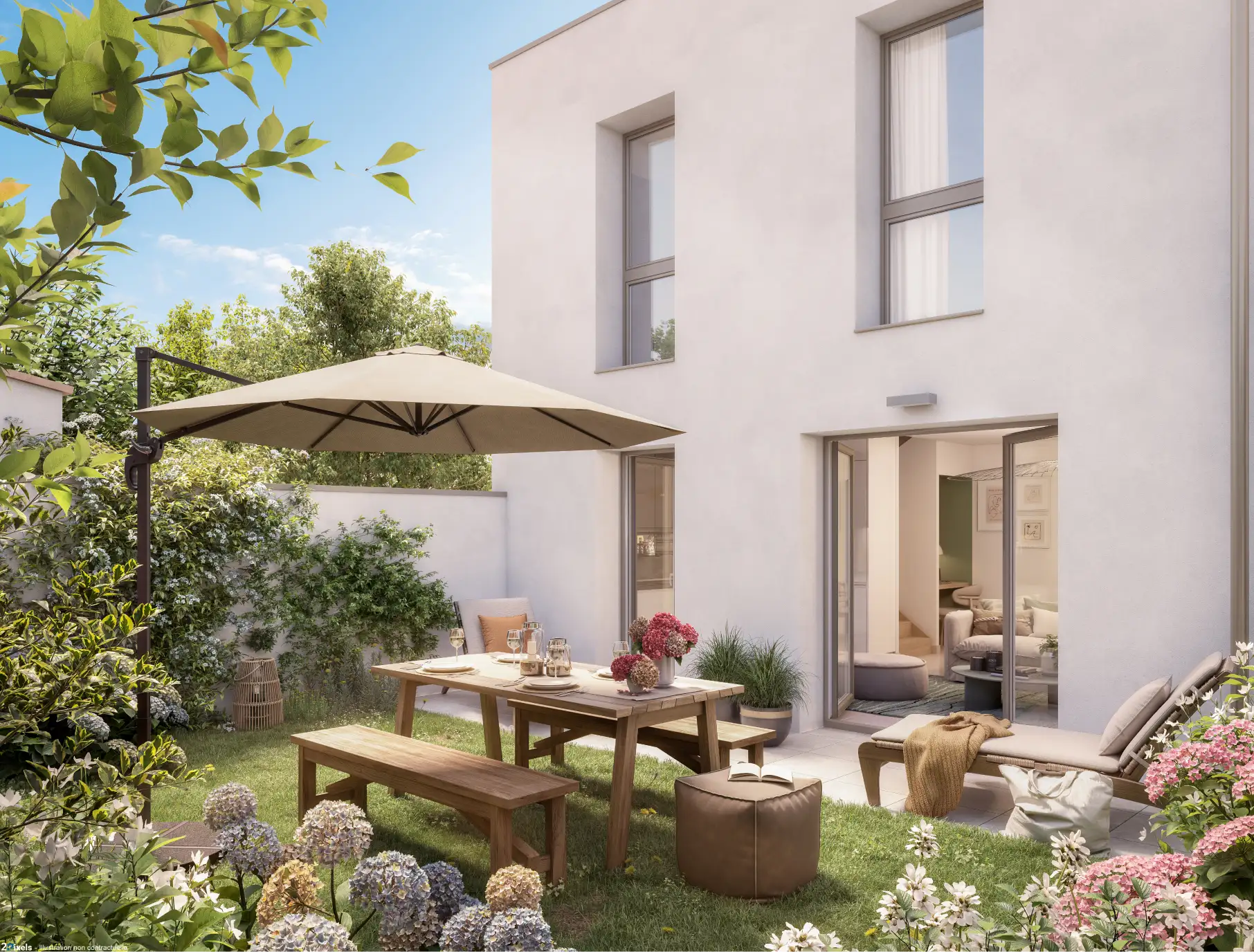 Appartement neuf avec balcon et vue dégagée sur un quartier prisé de Rennes